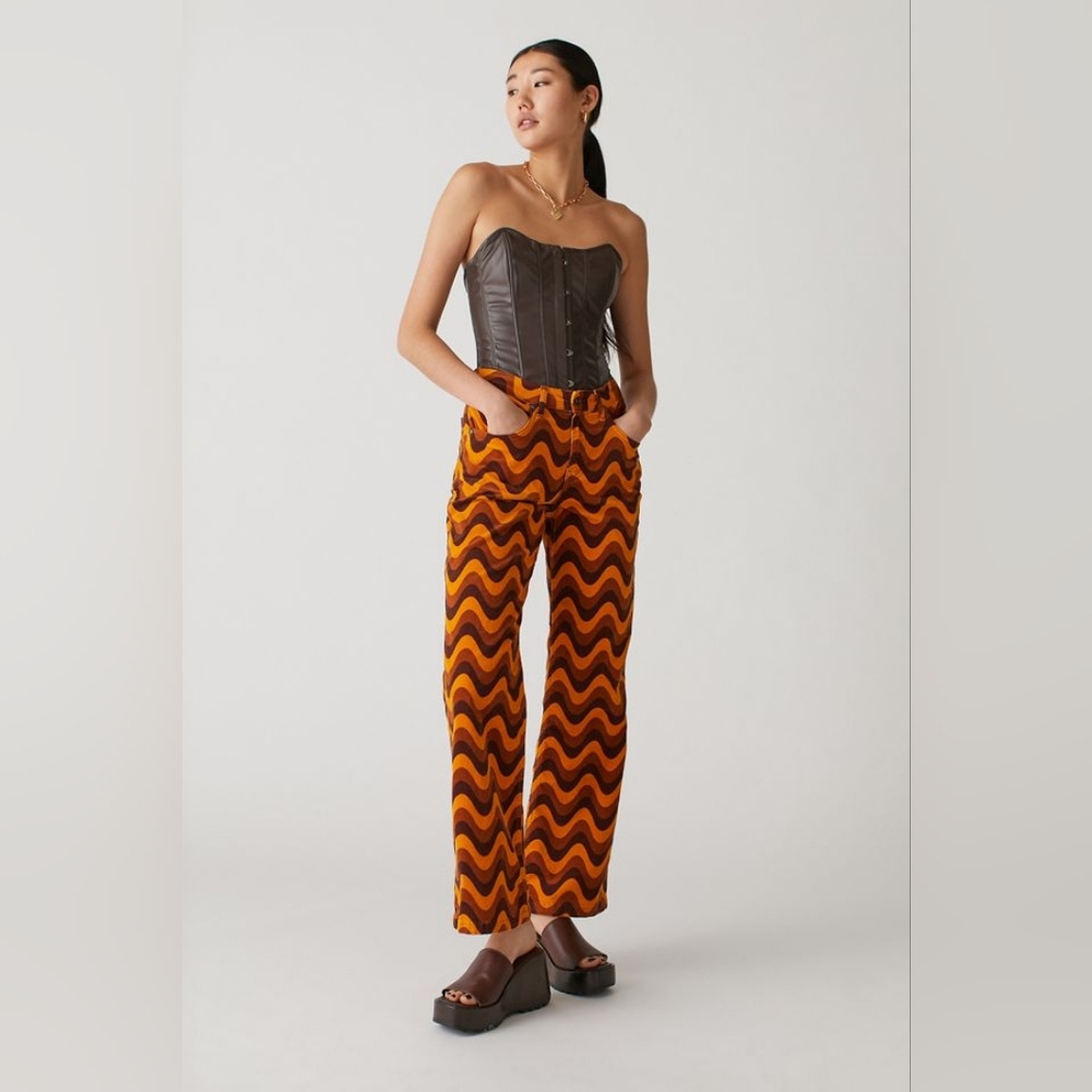 NWT Ragged Velvet Pants